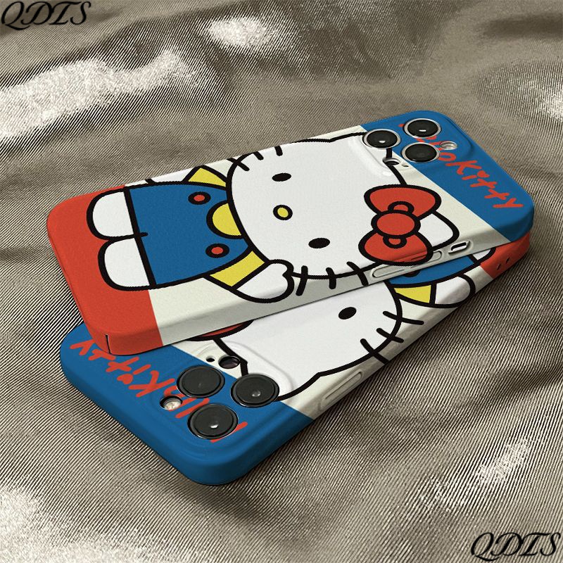 Ốp Điện Thoại Họa Tiết Hoạt Hình Hello Kitty Dễ Thương Chống Sốc Cho iPhone13 14pro 8P11 max 7 DMBB