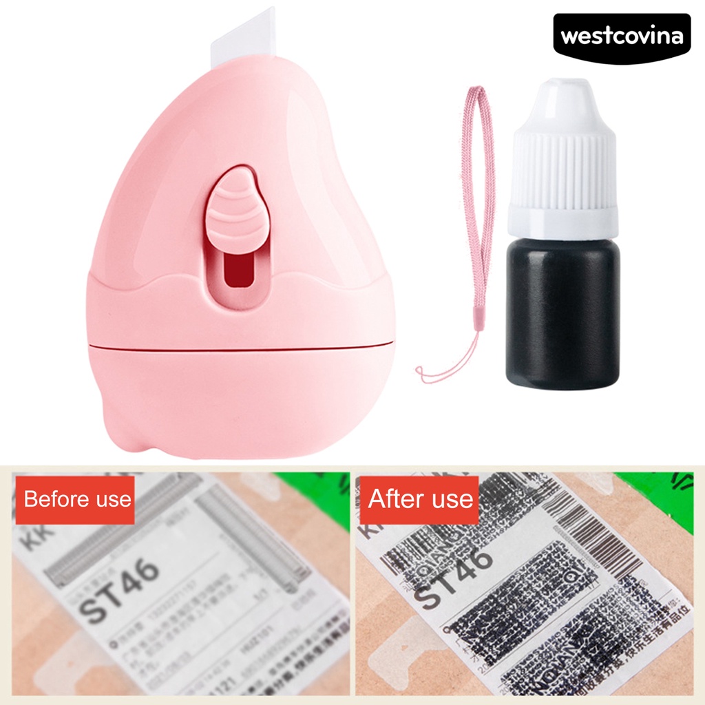 [COD]♪1 Bộ Con Dấu Lăn Nhanh Khô Chống Thấm Nước Giúp Bảo Vệ Sự Riêng Tư Tiện Dụng