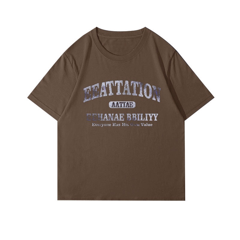 Áo Thun Unisex 100% Cotton Nguyên Chất Ngắn Tay Phong Cách Hàn Quốc Mới NRVP 2023