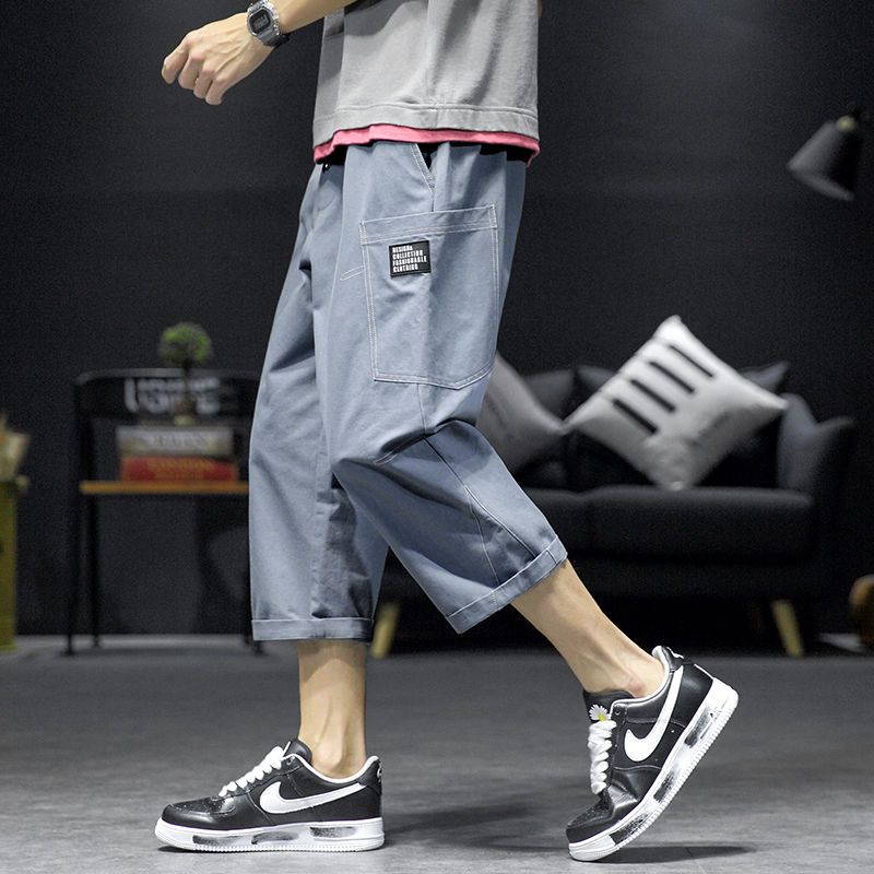 Quần Short Mỏng Dáng Rộng Phong Cách Nhật Bản Thời Trang Mùa Hè Dành Cho Nam M-5xl 7 Điểm