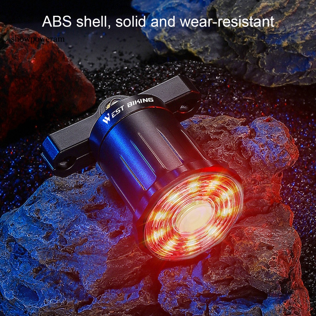 1 Bộ Đèn Pin An Toàn Phía Sau Xe Đạp Chống Nước Dễ Lắp Đặt
