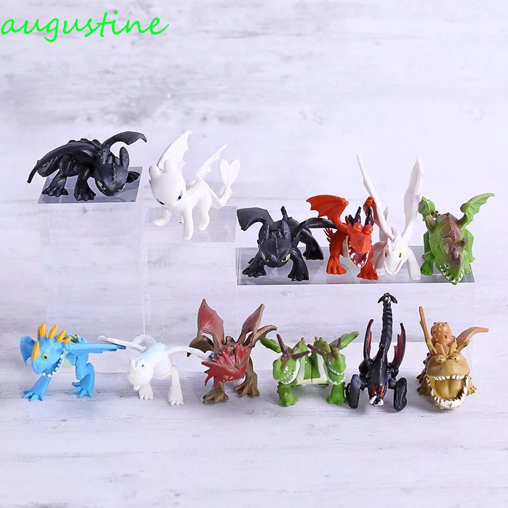 Set 12 Mô Hình Nhân Vật Phim Hoạt Hình Bí Kíp Luyện Rồng