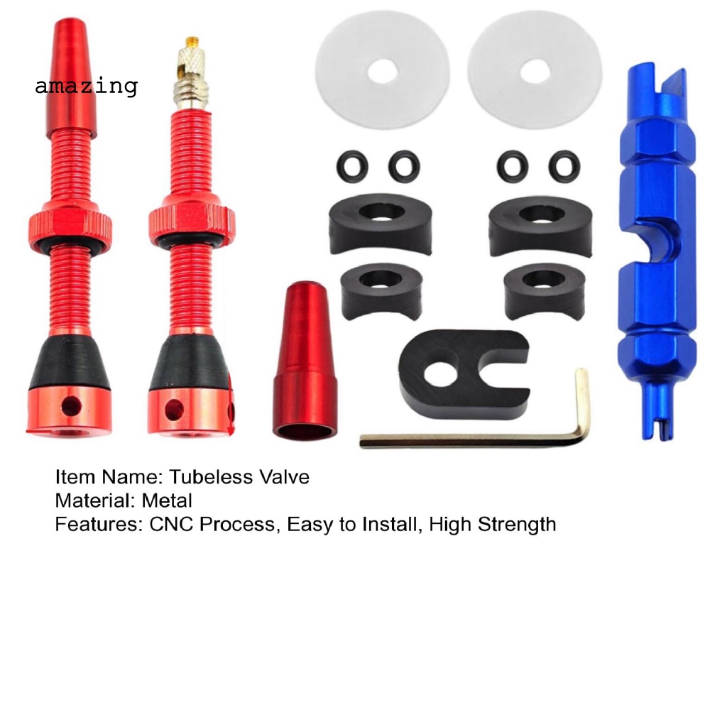 1 Bộ Phụ Kiện Van Xe Đạp Không Ruột Tiện Dụng Và Bền