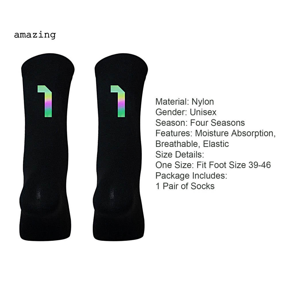 1 Đôi Vớ Đi Xe Đạp Thiết Kế Lấp Lánh Nhanh Khô Nhiều Kiểu Dáng