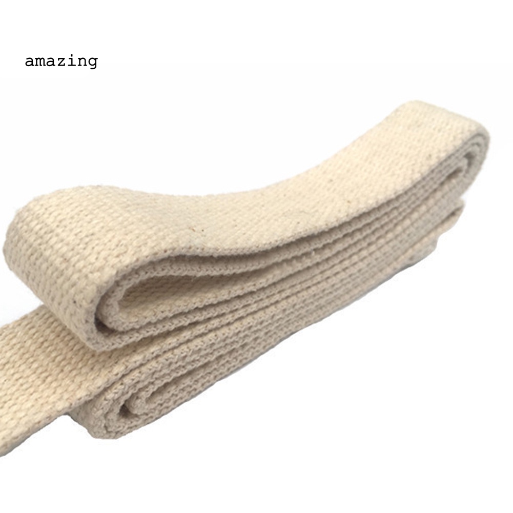 Dây Đai Co Giãn Bằng Cotton Trơn Có Khóa Cài Hỗ Trợ Luyện Tập Yoga / Thể Hình