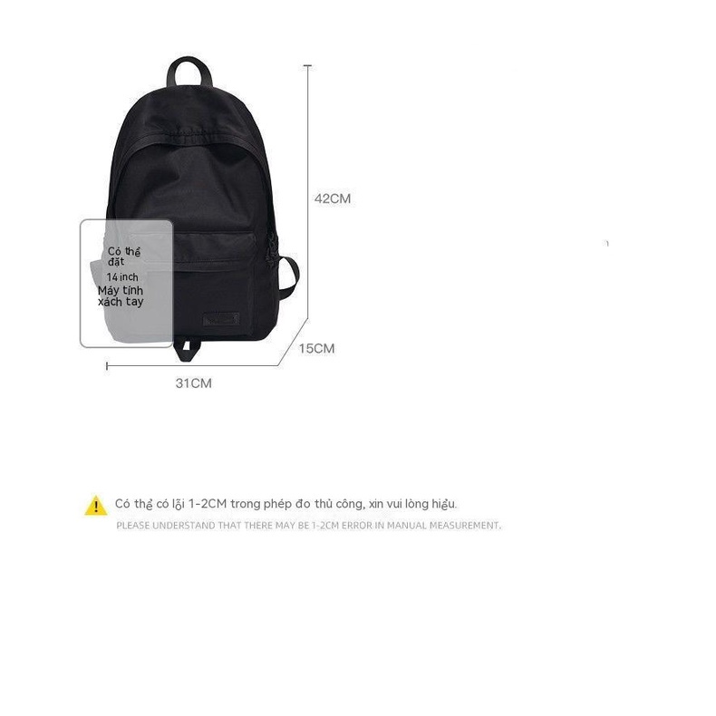 Balo Nam Túi Sách Đơn Giản Ba Lô Máy Tính Du Lịch Dung Tích Lớn Thể Thao Thoải Mái Cho Học Sinh Trung Học Phổ Thông Nữ