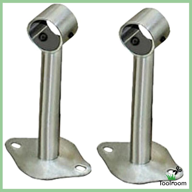 Set 2 Giá Đỡ Thanh Tay Cầm Bằng Thép Không Gỉ 100mm Cho Tủ Quần Áo