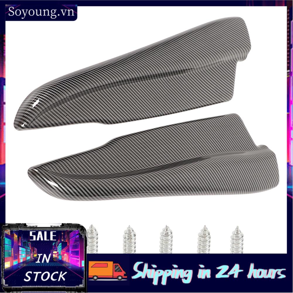 Soyoung Rear Lower Spoiler  Carbon Fiber Style Wearproof Lightweight Rear Bumper Lip  for Car Exterior