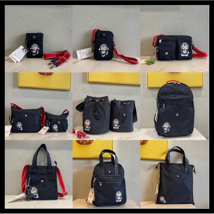 Kipling Túi Đeo Chéo Vai Hình Doraemon Dễ Thương Thời Trang Unisex 66