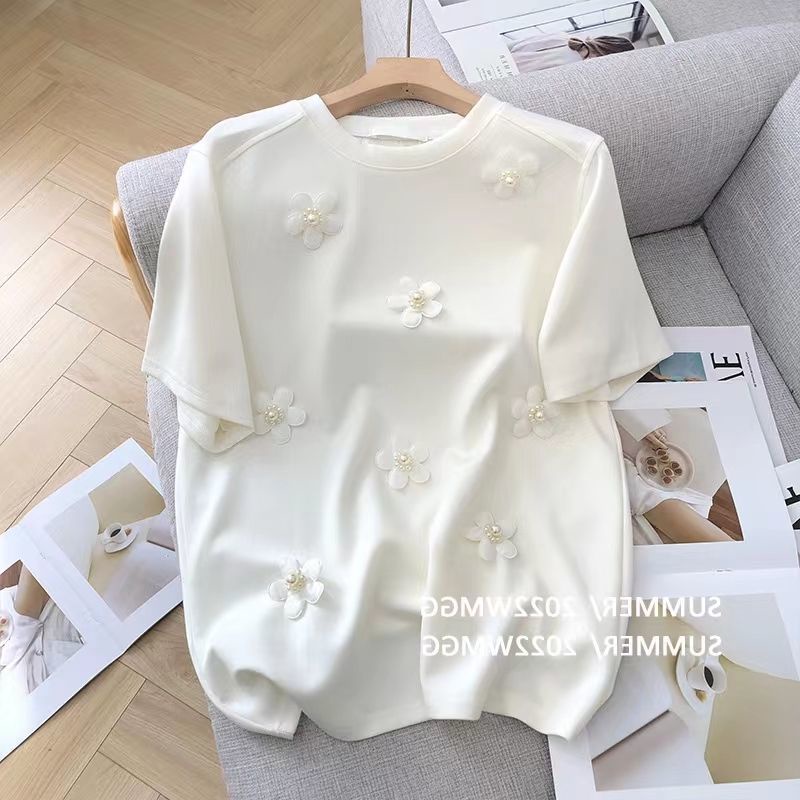 Áo Thun Tay Ngắn In Hoa Thời Trang Dành Cho Nữ