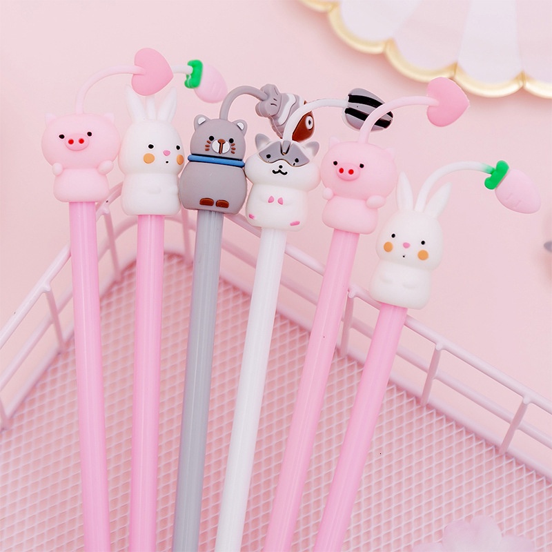 1 Bút Gel Hình Chuột Hamster / Heo Sáng Tạo
