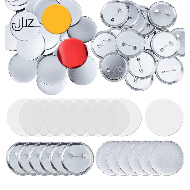 Bộ 100 Nút Tròn Bằng Kim Loại 58mm Dùng Làm Huy Hiệu Cài Áo Sau