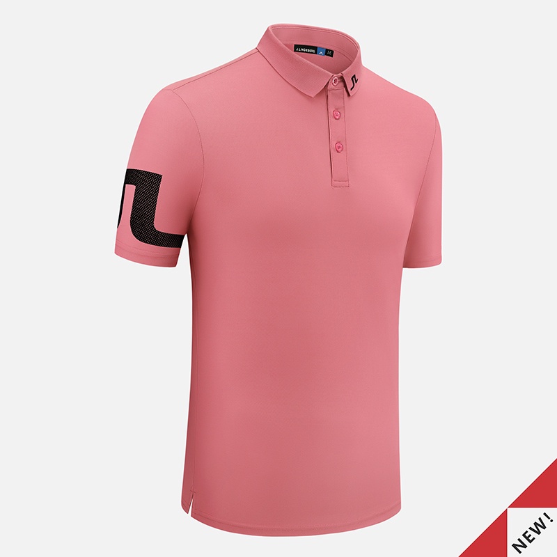 J LINDEBERG Tit golf shorts Sleeves Men's JL Golf Apprael Men's Quick Dry Golf T-Shirts#2301