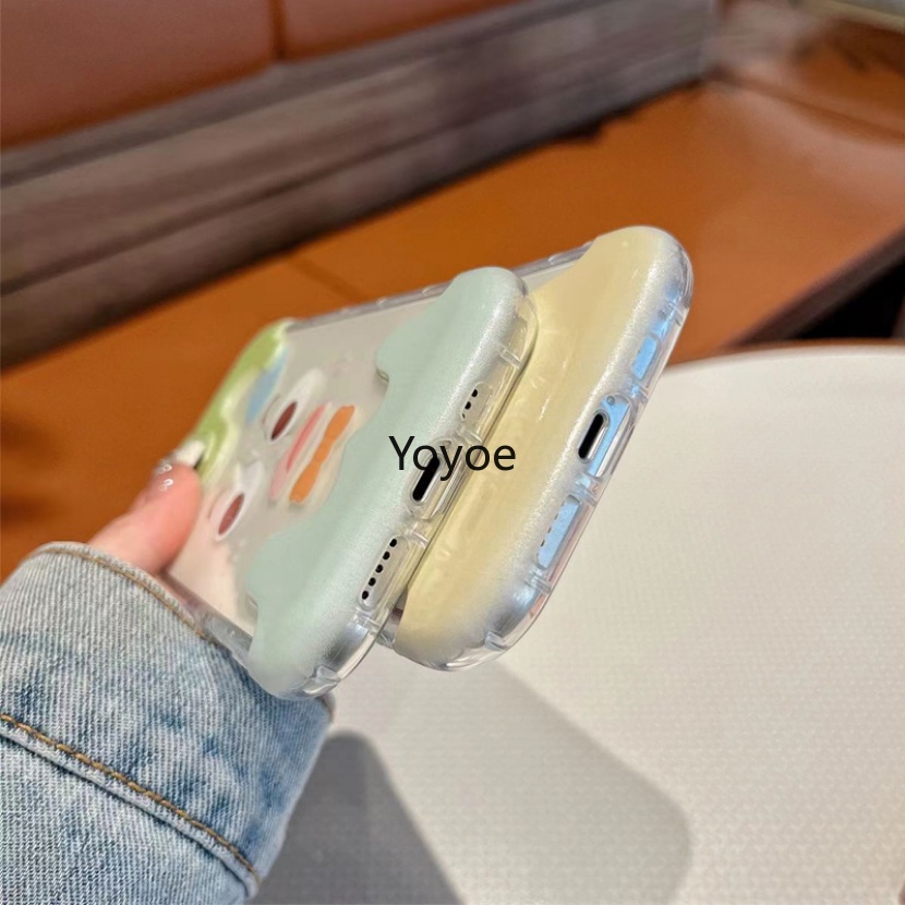 Ốp Điện Thoại Trong Suốt Chống Sốc Họa Tiết Hoạt Hình Cho iPhone 14 13 12 11 Pro Max X Xs XR Max 14 Plus