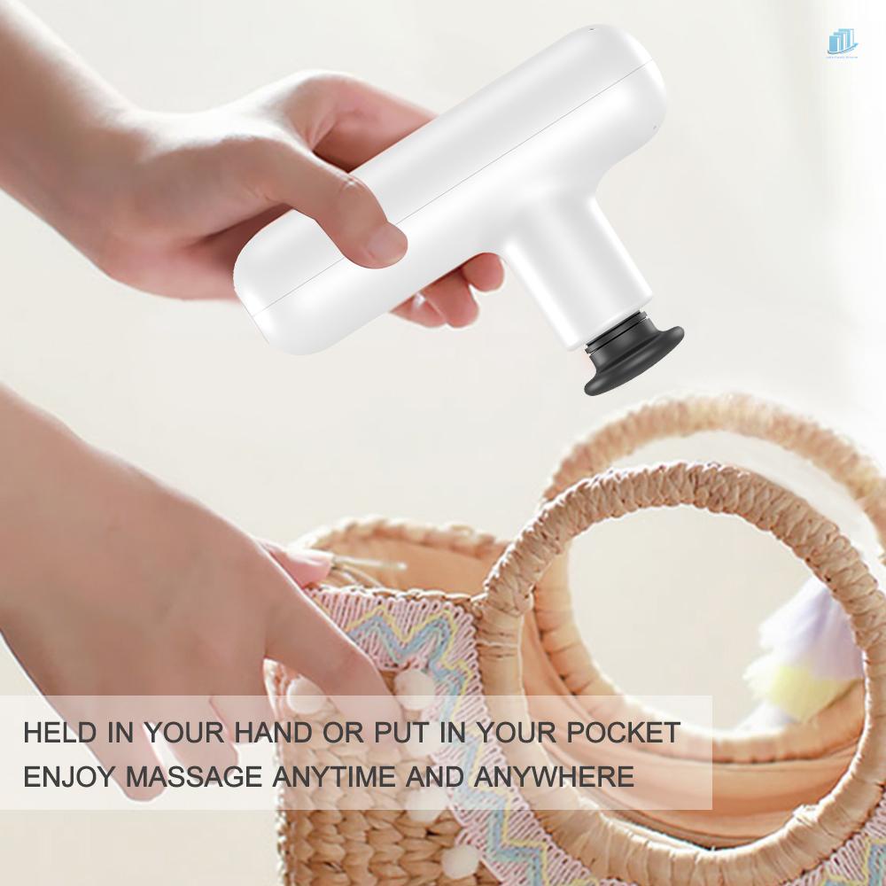 Súng Mát Xa Điện Tử Mini smartwatchinone 4 Đầu 4 Mức Tốc Độ 2000mAh Có Thể Sạc Lại