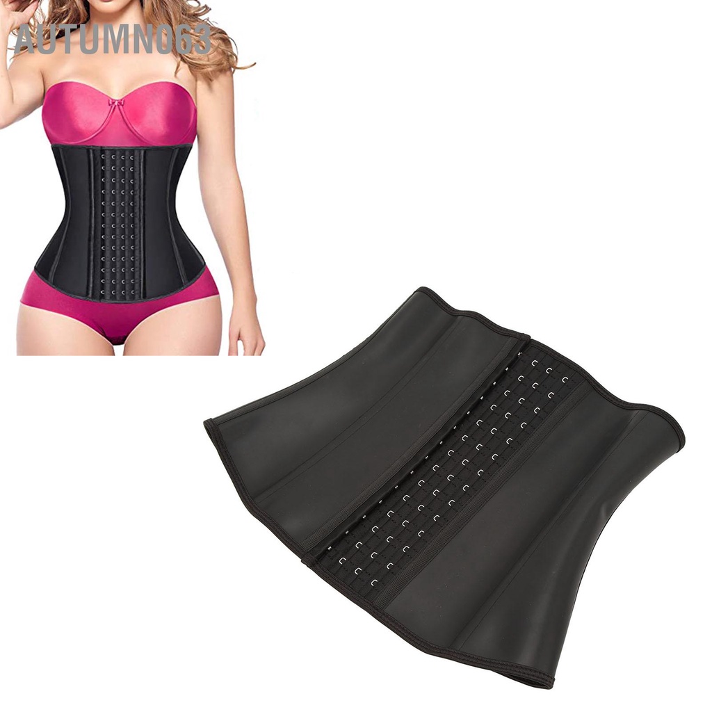 Autumn063 Phụ Nữ Underbust Cao Su Thể Thao Eo Huấn Luyện Bụng Điều Khiển 4 Hàng Móc Hình Dáng Cơ Mặc Dây Chéo