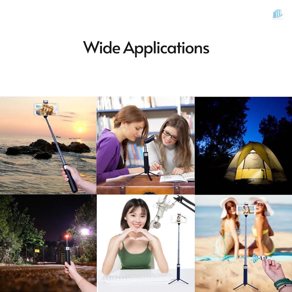 Gậy Tự Sướng 2 Trong 1 Có Đèn LED Và Giá Đỡ Điện Thoại Đa Năng Hỗ Trợ Quay Video / Phát Trực Tuyến