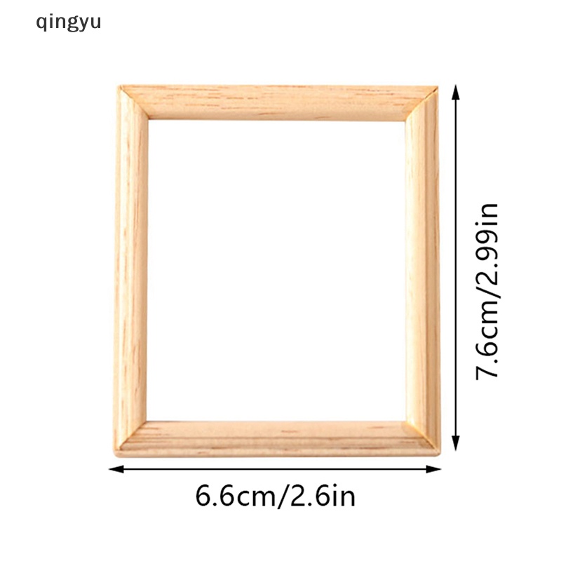 Qingyu 1 Khung Ảnh Mini Hình Chữ Nhật Trang Trí Nhà Búp Bê