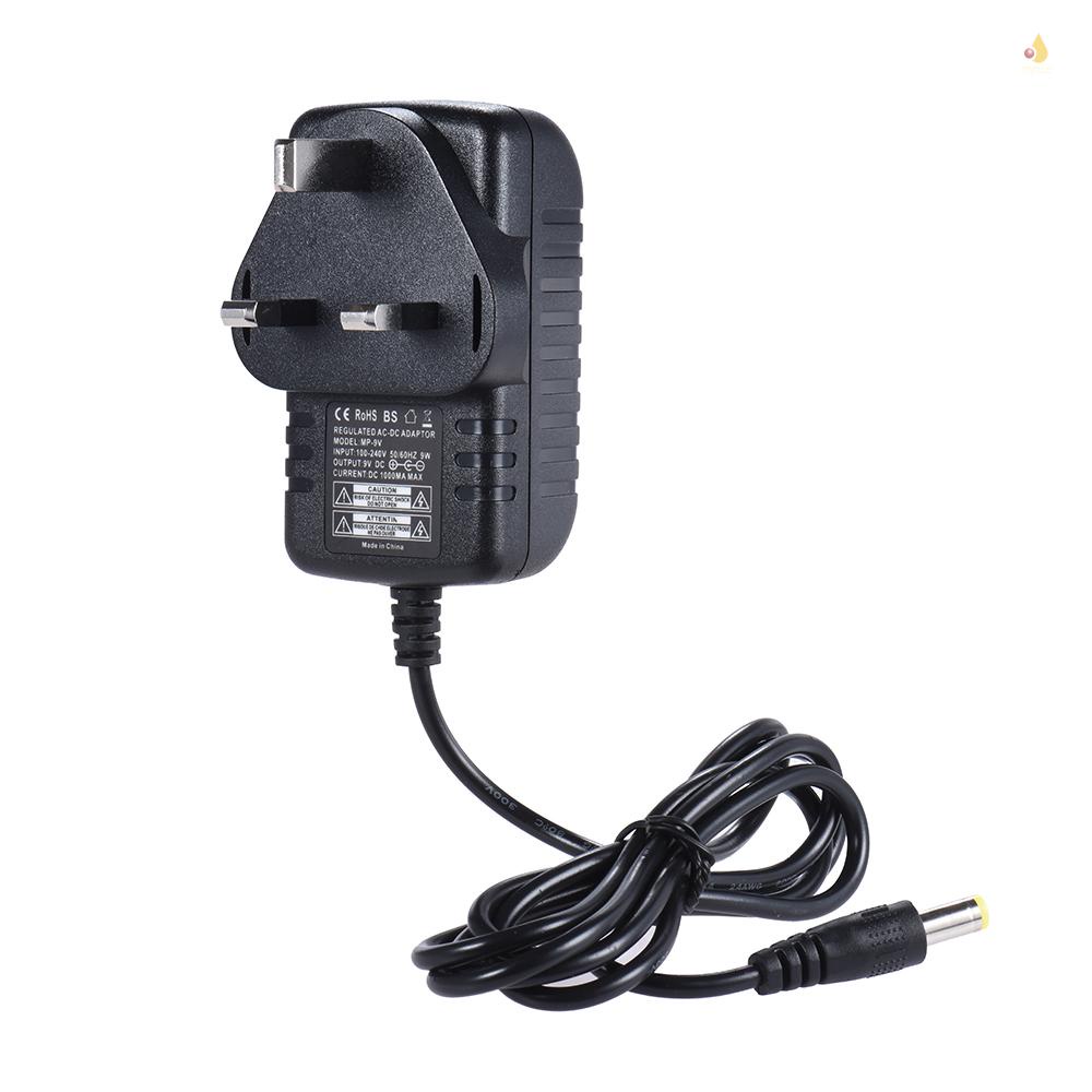 Bộ Chuyển Đổi Nguồn Điện 9V DC 1000mA 5 Chiều Chuyên Dụng Cho Đàn Guitar