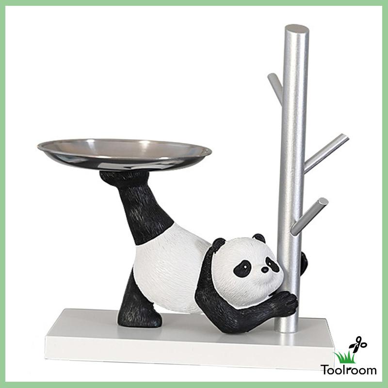 Giá Đỡ Trưng Bày Tượng Gấu Trúc Bằng Nhựa Resin Kèm Móc