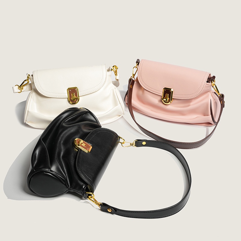 Ielgy Túi đeo dưới cánh tay Thời Trang Đơn Giản Kết Cấu Cao Đa Màu Sắc niche Phù Hợp Với Bánh Bao