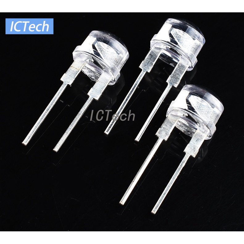 Bộ 50 Đèn LED 0.5W F8 8mm 0.5W Siêu Sáng Trong Suốt Chất Lượng Cao