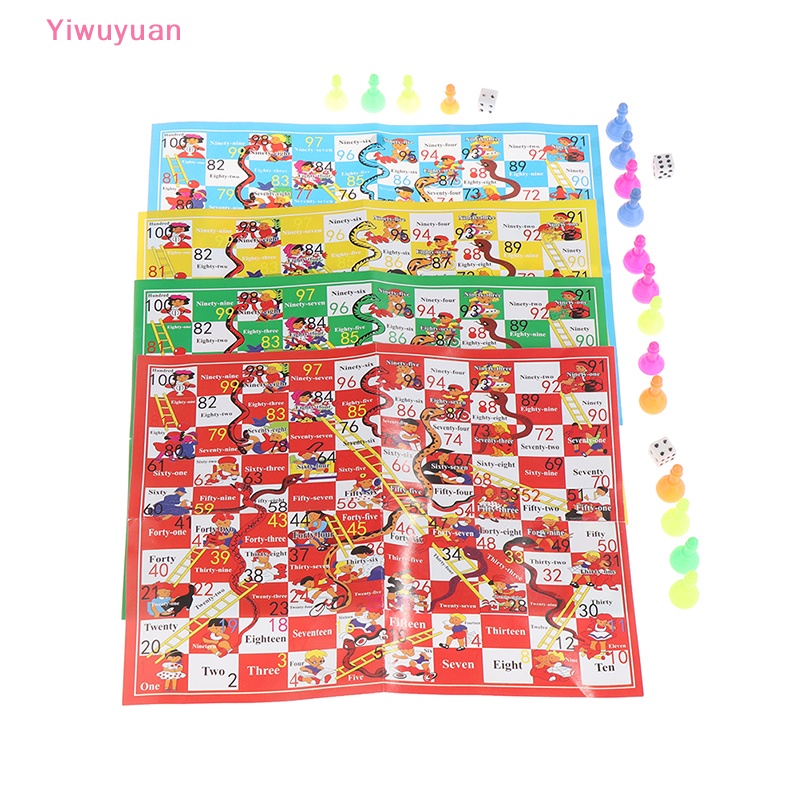 Bộ Trò Chơi Rắn Leo Thang Bằng Nhựa Cho Bé Mới