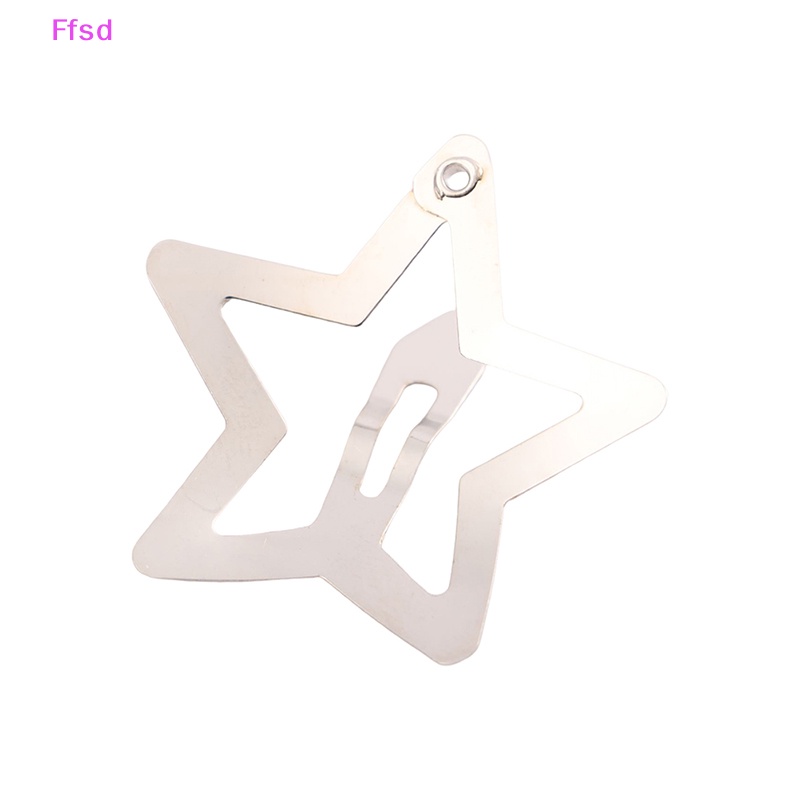 Set 4 Kẹp Tóc BB Hình Ngôi Sao Màu Bạc Đơn Giản Cho Nữ