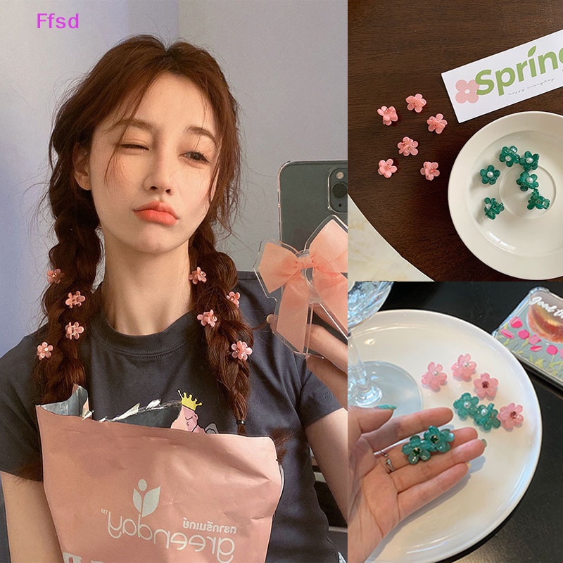 {Ffsd} Bộ 5 Kẹp Tóc Hợp Kim Hình Hoa Đính Đá Ngọt Ngào Thời Trang Mùa Hè Ngọt Ngào Phụ Kiện * Bán Chạy