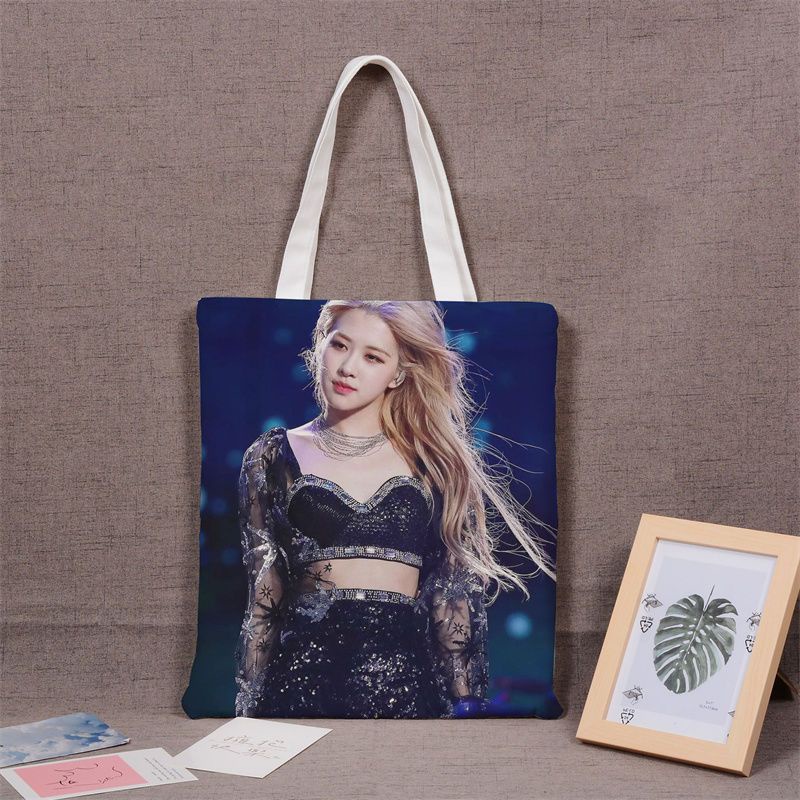 Túi Xách Vải Canvas In Hình Blackpink Dễ Thương