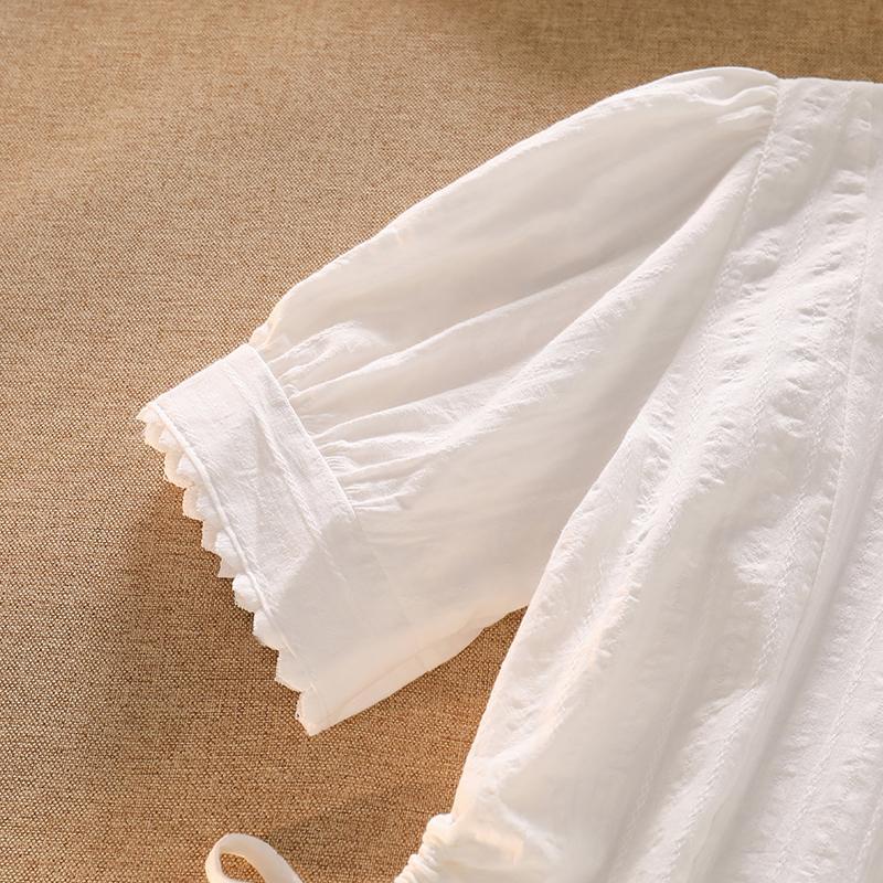 Bộ Áo Sơ Mi Phối Chân Váy Yếm Denim Thời Trang Mùa Hè 2023 Cho Bé Gái 5-6 - 7-8 - 9-10 - 11-12 - 13-14 - 15 Tuổi