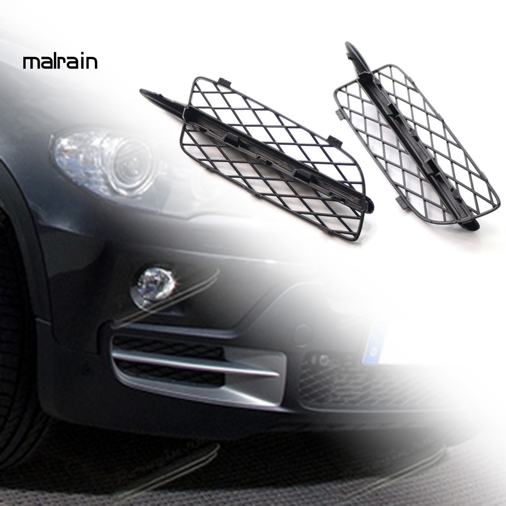 1 Cặp Lưới Tổ Ong Tản Nhiệt Chống Trầy Xước Màu Đen Gắn Phía Trước Xe Hơi 51117159593 51117159594 Phụ Kiện Chuyên Dụng Dành Cho BMW X5 E70 08-10