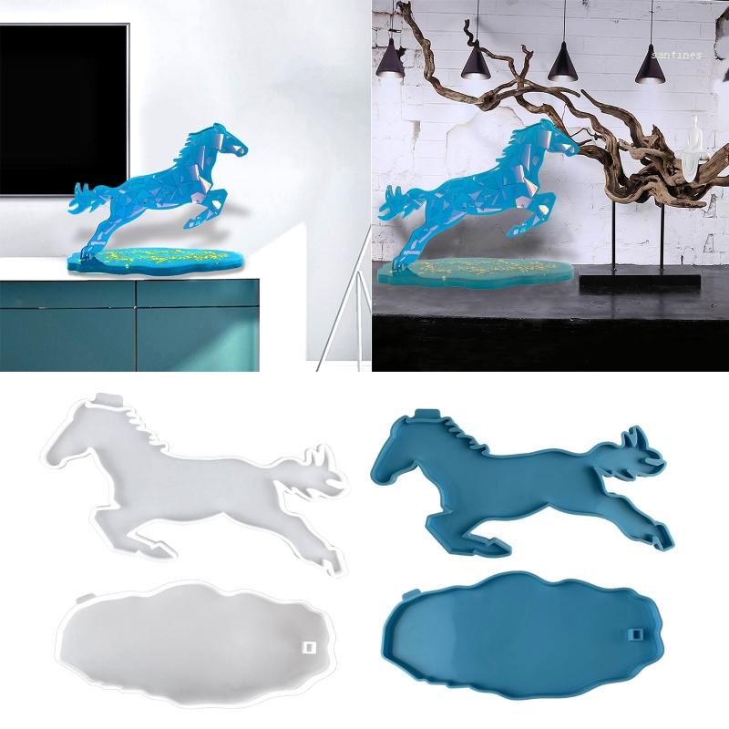 Khuôn Silicone Làm Trang Sức Thủ Công Hình Chú Ngựa Nhảy Độc Đáo