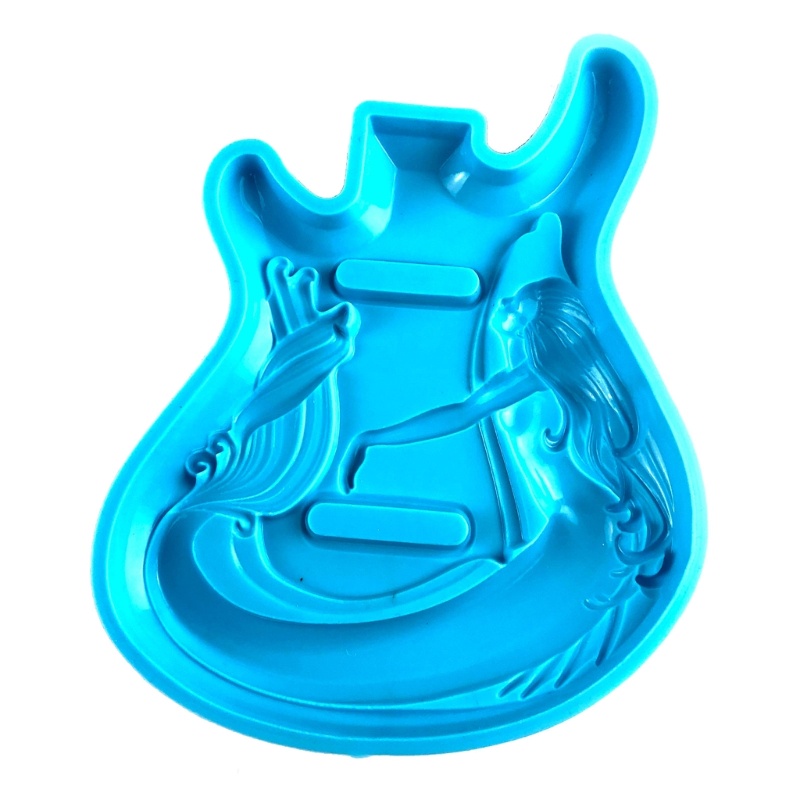 Khuôn Silicone Làm Mặt Trang Sức Hình Đàn Ghita DIY