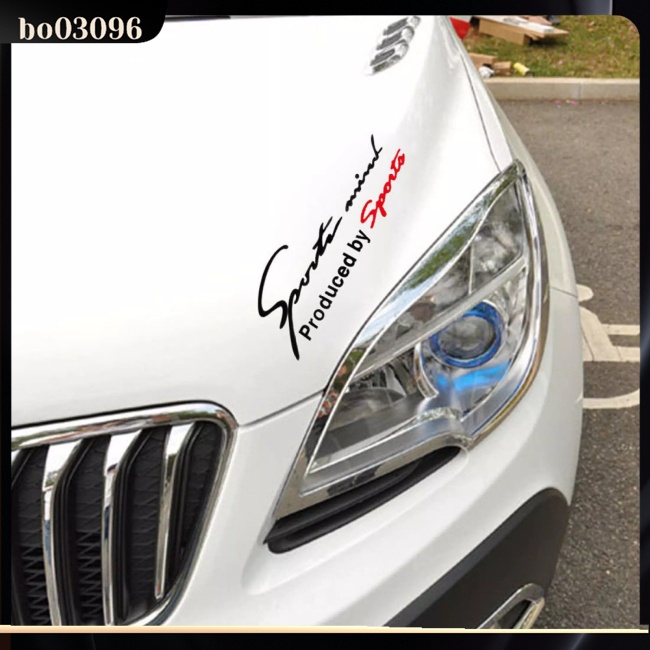 Miếng Dán Trang Trí Đèn Pha Xe Hơi Thể Thao In Chữ Made By Sports