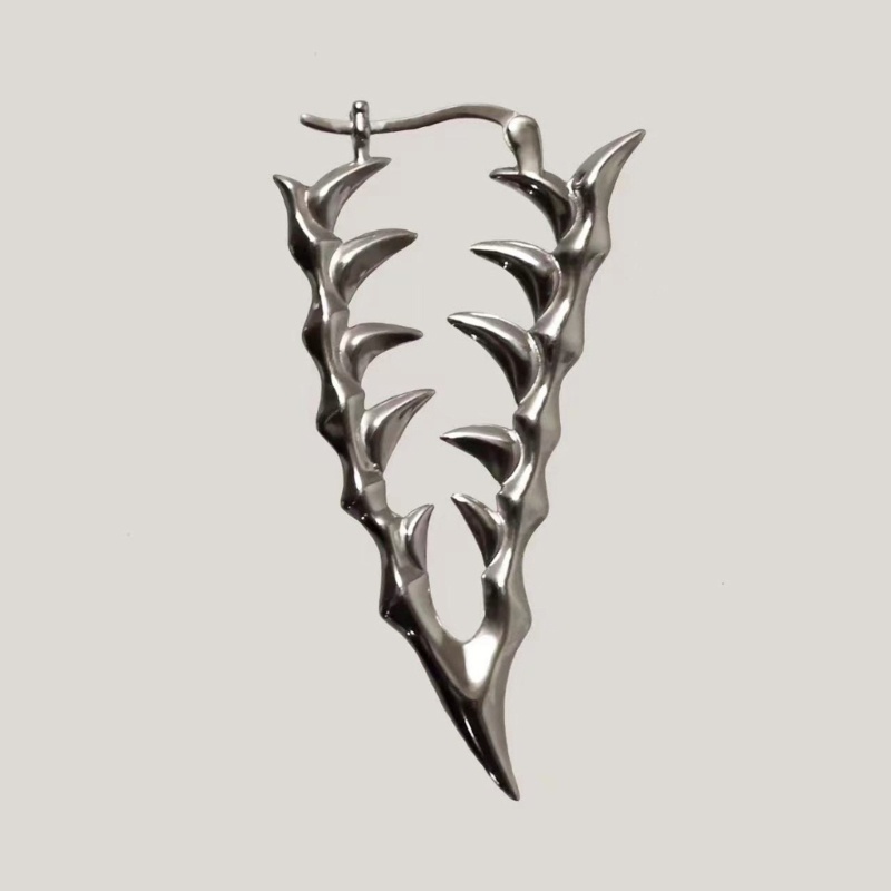 Youyo Bông Tai Móc Hình Tam Giác Lớn Bằng Kim Loại Tinh Tế Thời Trang Dự Tiệc Cho Nữ