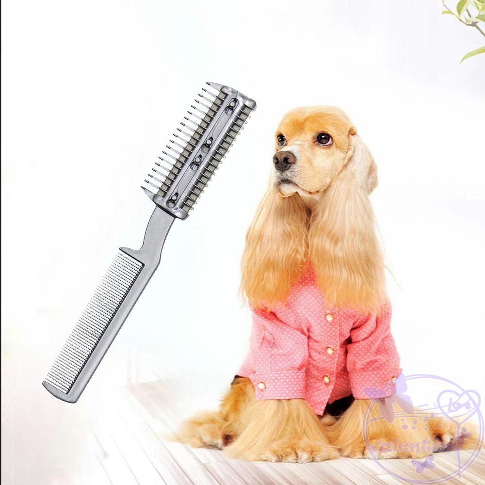 Lược Chải Lông 2 Trong 1 Đa Năng Bằng Nhựa Và Kim Loại Dành Cho Thú Cưng