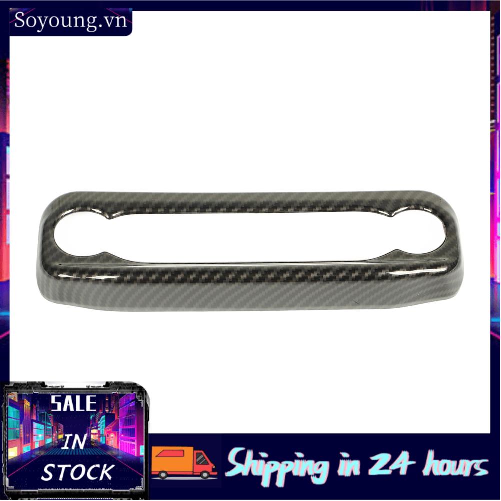 Soyoung Center Console Interior Trim  Sturdy Carbon Fiber Style Exquisite Appearance Luxurious Design Button Frame Panel Cover for Car