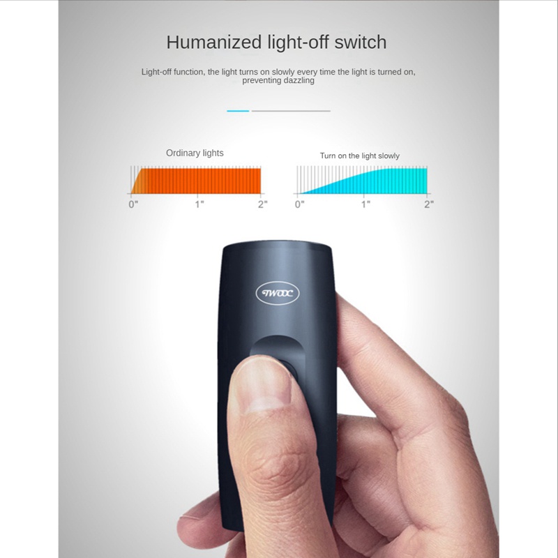 Đèn Pha LED Otwooc TX300 Phút Siêu Nhẹ Chống Mưa Có Thể Sạc Lại Bằng Cổng USB Cho Xe Đạp Leo Núi