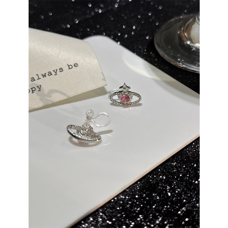 Bông Tai Đính Đá Zircon Hình Hành Tinh Thiết Kế Đơn Giản Thời Trang Cao Cấp Cho Nữ