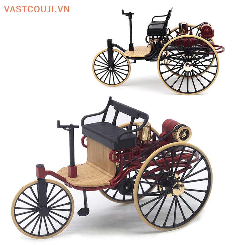 1 Mô Hình Xe Ba Bánh VASTJI Cổ Điển Số 1: 12 1886 Bằng Hợp Kim