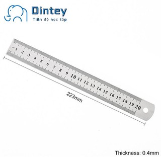 🍟mujicici🍟Thước kẻ sắt 15cm, 20cm, 30cm, sắt không gỉ