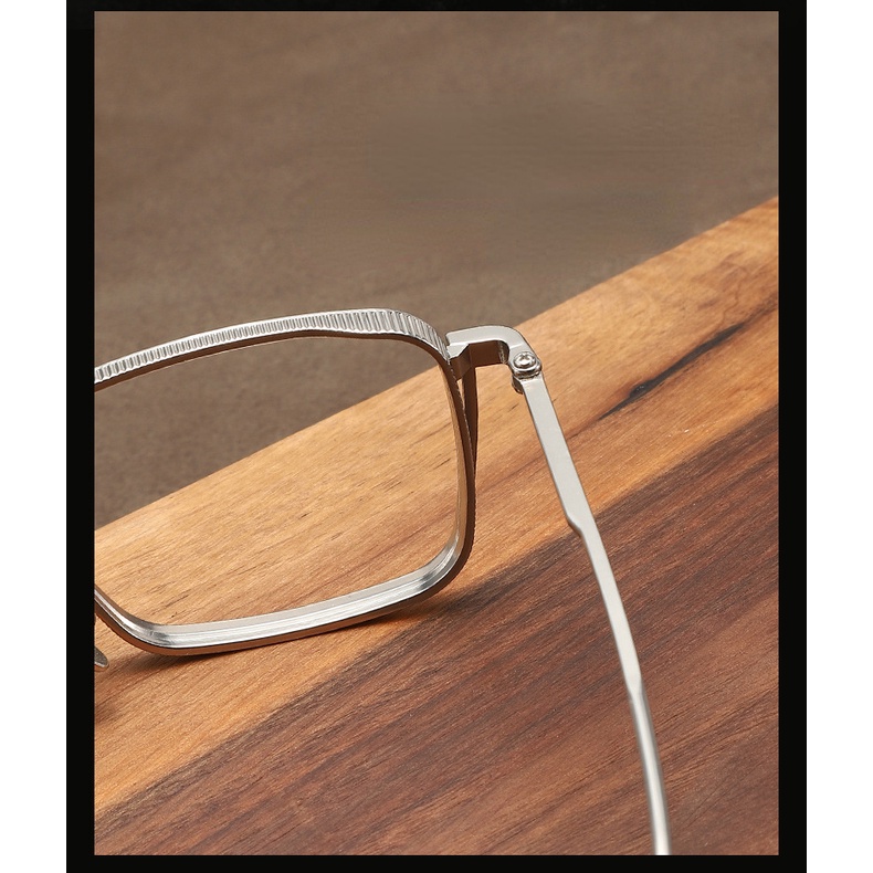 [-0°~-600°Kính Mát Gọng Vuông Chống Ánh Sáng Xanh Phong Cách Retro Cho Nam Nữ