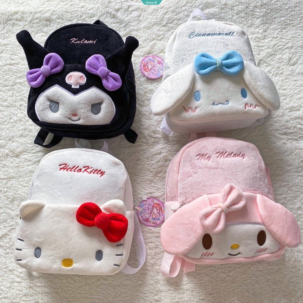 Balo Đi Học / Du Lịch Cỡ Nhỏ In Hình Sanrio / Hello Kitty / Cinnamoroll Hồng Dễ Thương Thời Trang Cho Bé Gái [GM]