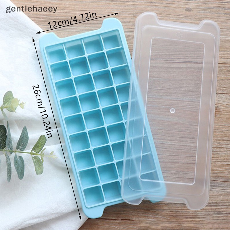 Khay Silicone Làm Đá Viên 24 / 36 Ngăn Có Nắp Đậy Tiện Lợi