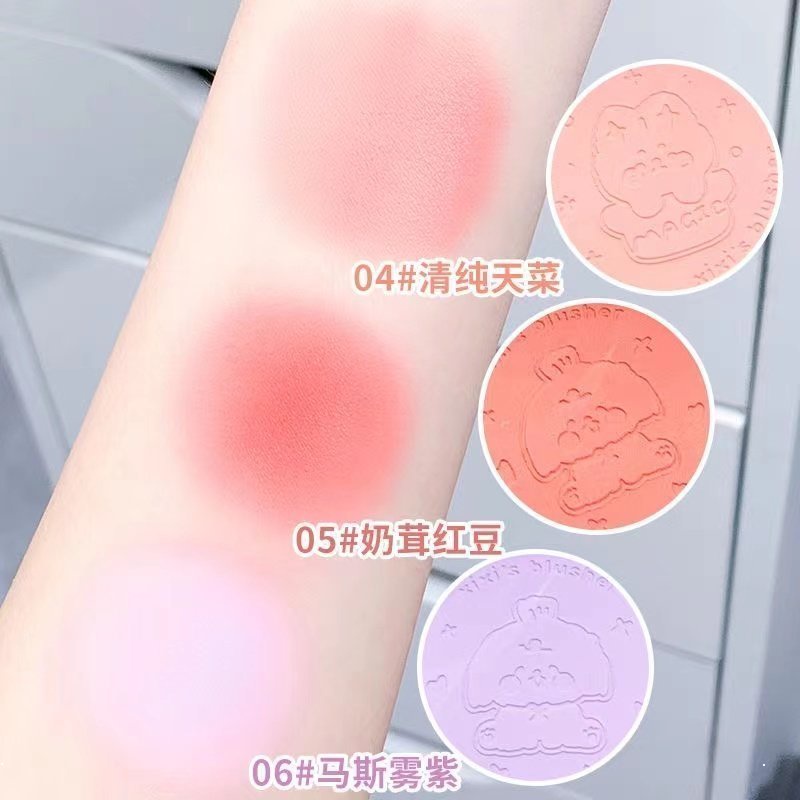 Phấn Má Hồng Xixi Tông Lì Chống Nước Tự Nhiên Sáng Da 6 Màu Tùy Chọn