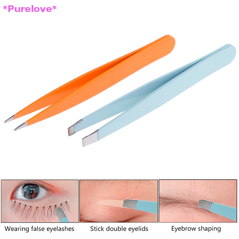 Nhíp Nhổ Lông Mày Bằng Thép Không Gỉ Tiện Dụng Chất Lượng Cao Mới