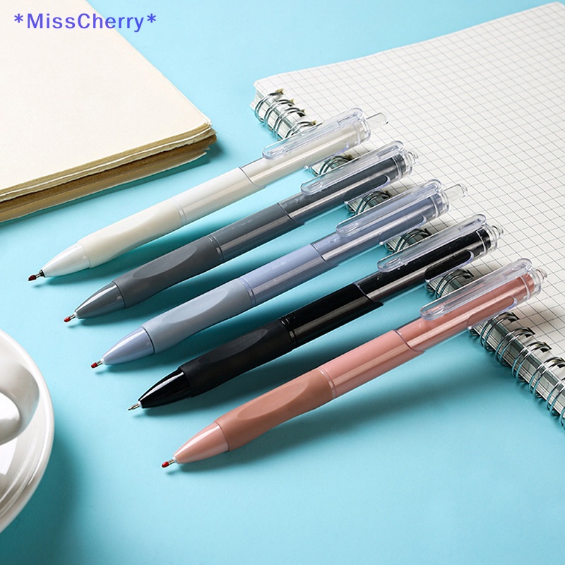 Bút Mực Gel Ngòi 0.5mm Màu Trắng Phong Cách Cổ Điển Tiện Dụng Cho Học Sinh / Văn Phòng Mới