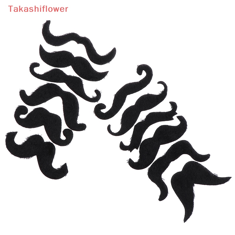 Set 12 Ria Mép Giả Màu Đen Tự Dính Trang Trí Tiệc