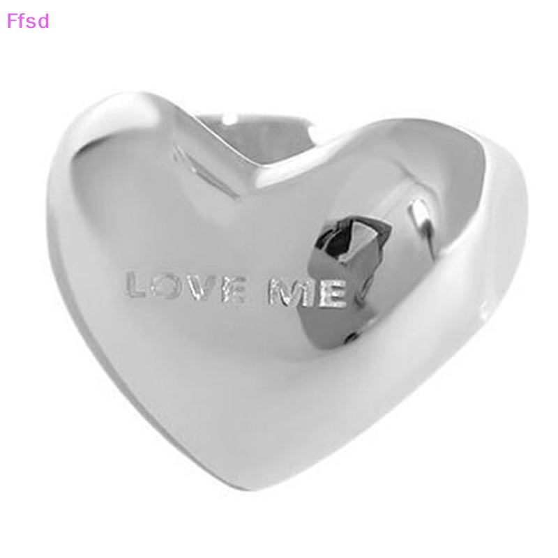 {Ffsd} Nhẫn Hình Trái Tim Màu Bạc Thời Trang Dành Cho Nữ
